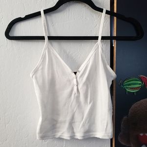 Topshop ribbed crop tank top